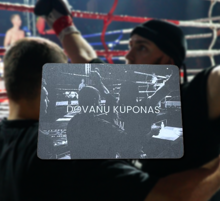 Asmeninės kikbokso treniruotės dovanų kuponas